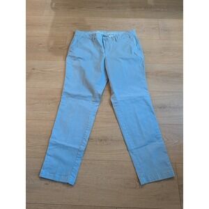 Eddie Bauer Womens P8 Light Blue Legendwash Stretch Boyfriend Slim Chino Pants